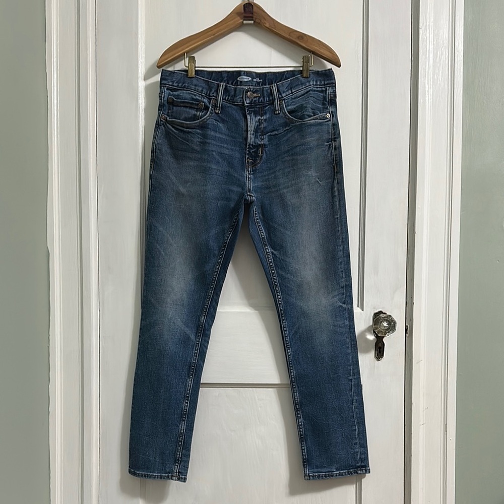 Old Navy Men's Flex Slim Cool Dark Wash Jeans
